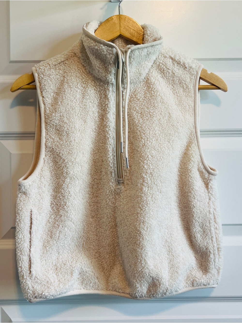 ATHLETA 3/4 Zip Fleece Vest XS